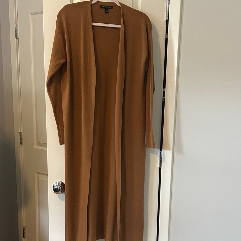 Banana Republic Brown Open Front Cardigan